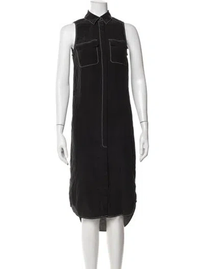 Pre-owned Equipment Knee-length Dress In Black