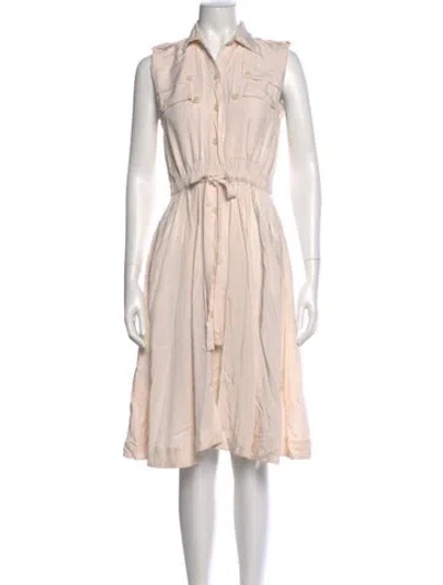 Pre-owned Equipment Knee-length Dress In Neutral