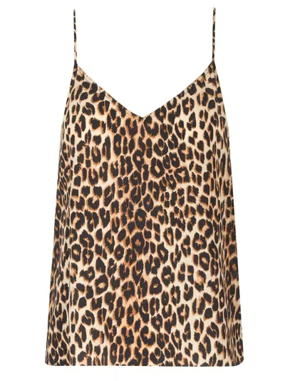 Equipment Layla Leopard Printed Top In Animalier