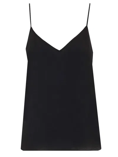 Equipment Silk Top In Black