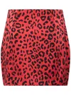 Equipment Laylin Print Miniskirt In Red