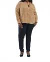 Equipment Leema Silk Shirt With Pocket In Creme Brulee Yellow Multi Leopard In Brown