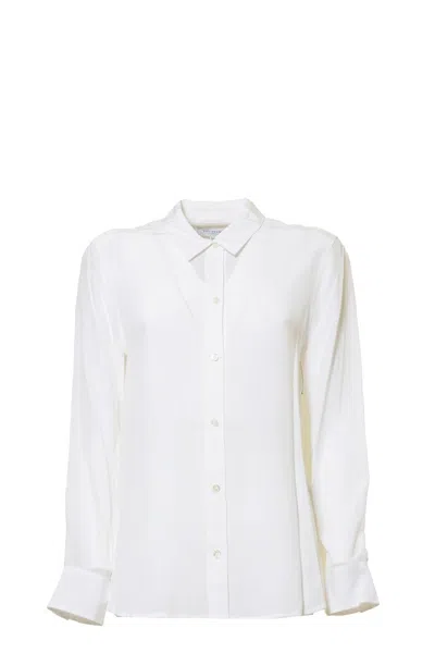 Equipment Leema White Silk Blouse