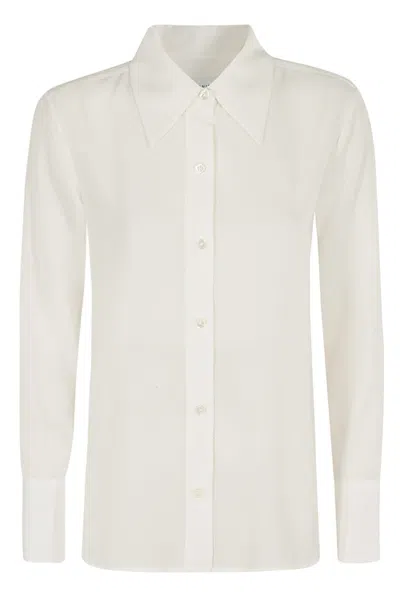 Equipment Leona Silk Shirt In Nature White
