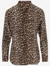 Equipment Leopard Silk Shirt In Animal Print