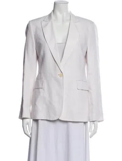 Pre-owned Equipment Linen Blazer In Neutral