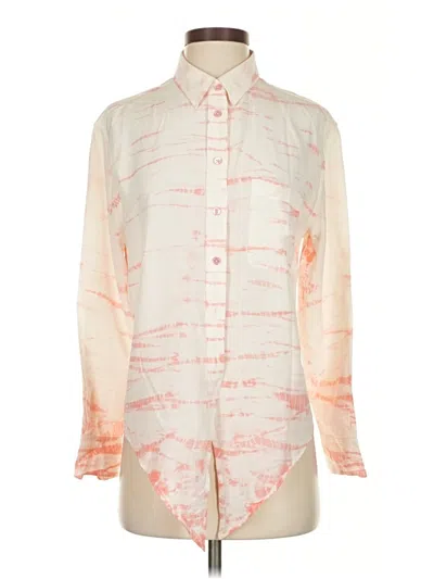 Pre-owned Equipment Long Sleeve Blouse In Ivory