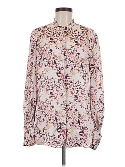 Pre-owned Equipment Long Sleeve Blouse In Ivory