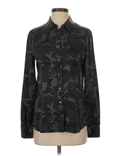 Pre-owned Equipment Long Sleeve Button Down Shirt In Black
