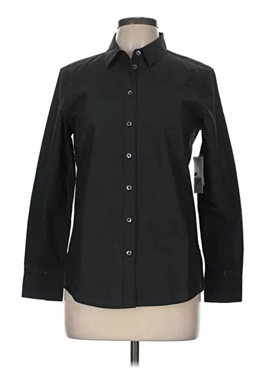 Equipment Long Sleeve Button Down Shirt In Black