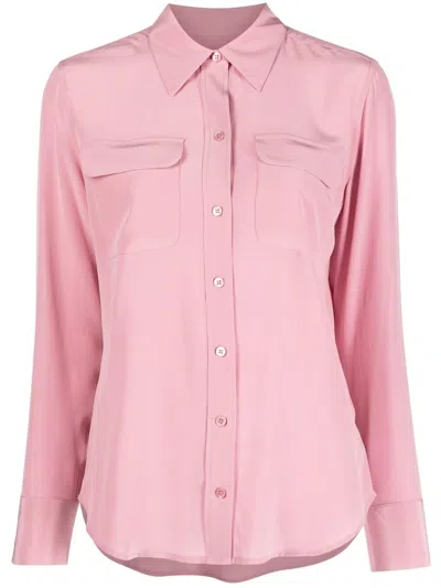 EQUIPMENT LONG-SLEEVE SILK SHIRT