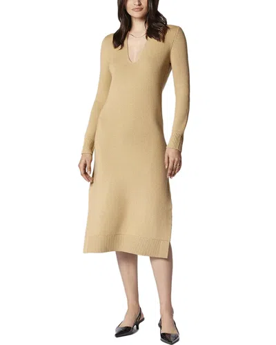 Equipment Magna Wool Knit Dress In Tan Sesame