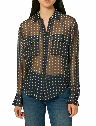 Equipment Melanni Silk Top In Black