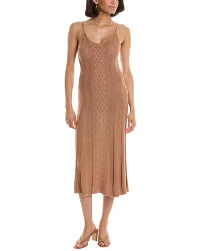 Equipment Midi Dress In Brown