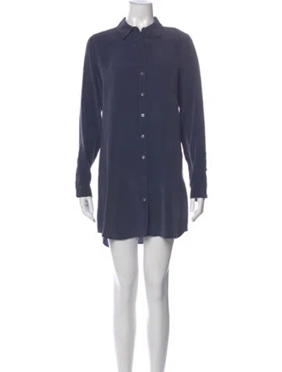 Pre-owned Equipment Mini Dress In Blue