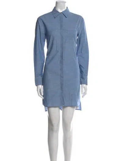 Pre-owned Equipment Mini Dress In Blue