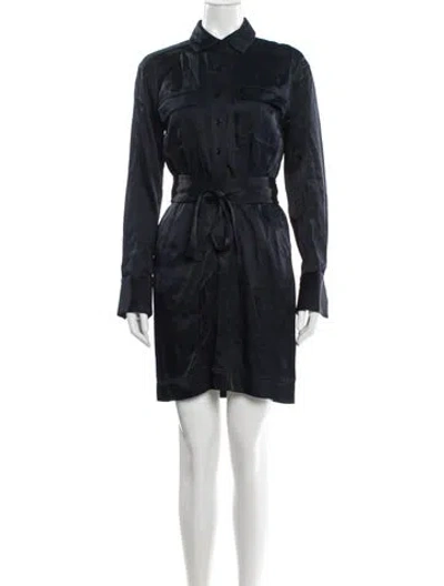 Pre-owned Equipment Mini Dress In Blue