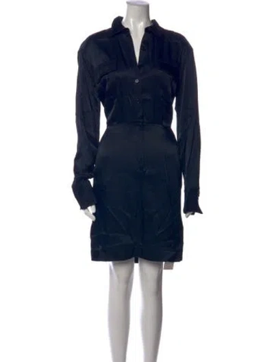 Pre-owned Equipment Mini Dress In Blue