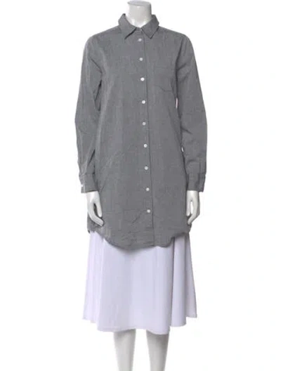 Pre-owned Equipment Mini Dress In Gray