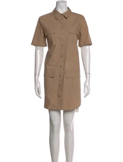 Pre-owned Equipment Mini Dress In Neutral