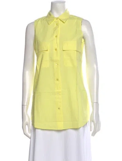 Pre-owned Equipment Mini Dress In Yellow