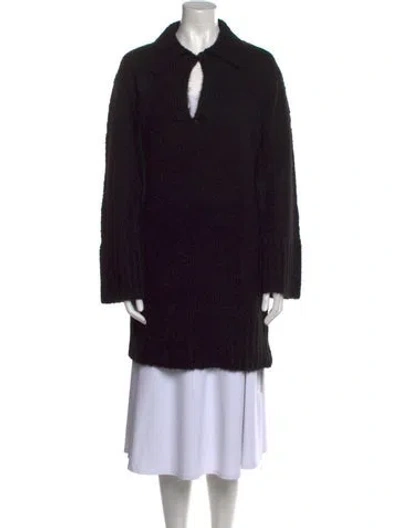 Pre-owned Equipment Mock Neck Sweater In Black