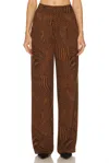 Equipment Owen Trouser In Emperador True Black Brown In Brown