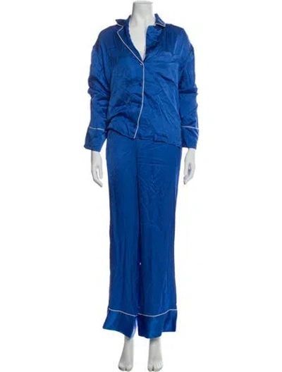 Pre-owned Equipment Pant Set In Blue