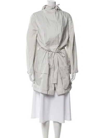 Pre-owned Equipment Parka In Gray