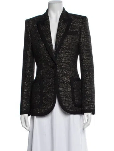 Pre-owned Equipment Patterned Blazer W/ Tags In Black/metallic