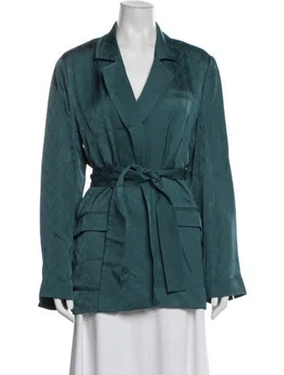 Pre-owned Equipment Patterned Jacket In Green