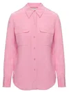 Equipment Pink Shirt With Patch Pockets With Flap