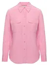 Equipment Pink Shirt With Patch Pockets With Flap In Pink