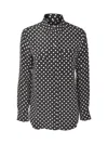 Equipment Polka Dot Shirt In Eclipse/bright White