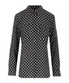 Equipment Polka Dot Shirt In Black