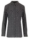 Equipment Polka Dot Shirt In Black