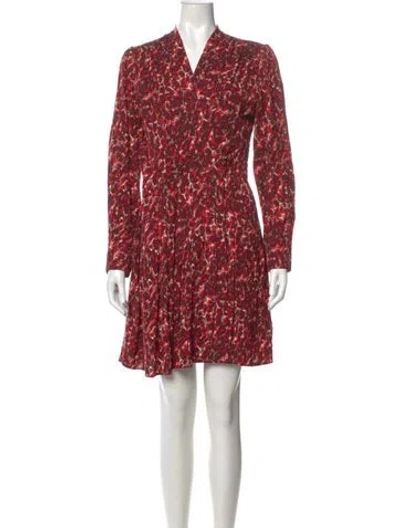 Pre-owned Equipment Printed Mini Dress In Multi