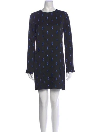 Pre-owned Equipment Printed Mini Dress W/ Tags In Gray