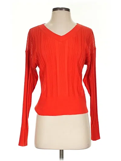 Pre-owned Equipment Pullover Sweater In Orange