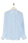 Equipment Quinne Silk Button-up Shirt In Heaven Blue