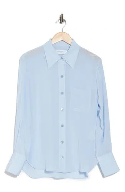 Equipment Quinne Silk Button-up Shirt In Heaven Blue