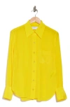 Equipment Quinne Silk Button-up Shirt In Vibrant Yellow