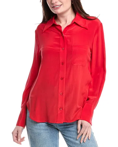 Equipment Quinne Silk Shirt In Red
