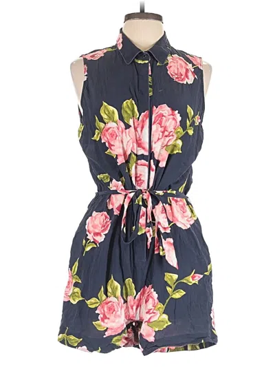 Pre-owned Equipment Romper In Blue