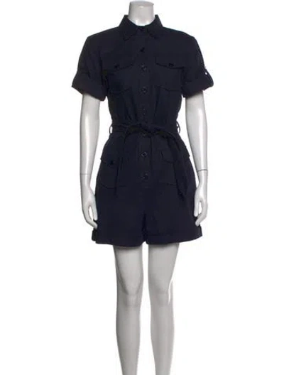 Pre-owned Equipment Romper In Blue