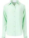 Equipment Sage Green Silk Shirt In Green