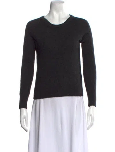 Pre-owned Equipment Scoop Neck Sweater In Black