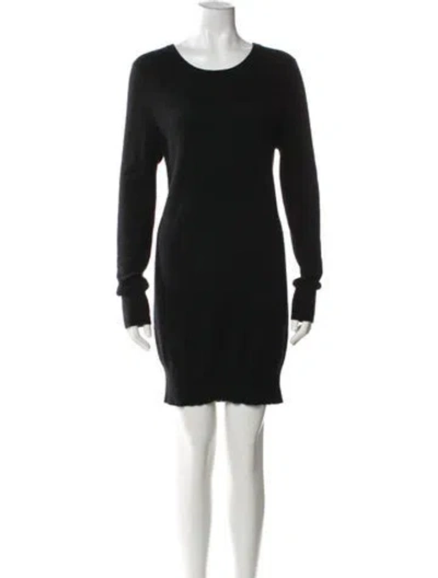Pre-owned Equipment Scoop Neck Sweater In Black