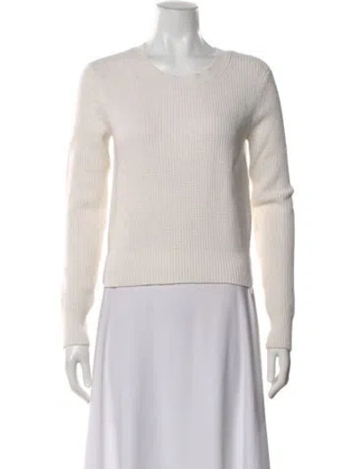 Pre-owned Equipment Scoop Neck Sweater In Neutral