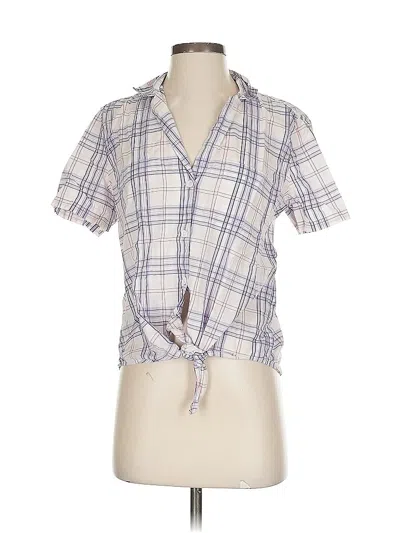 Pre-owned Equipment Short Sleeve Polo Shirt In Purple